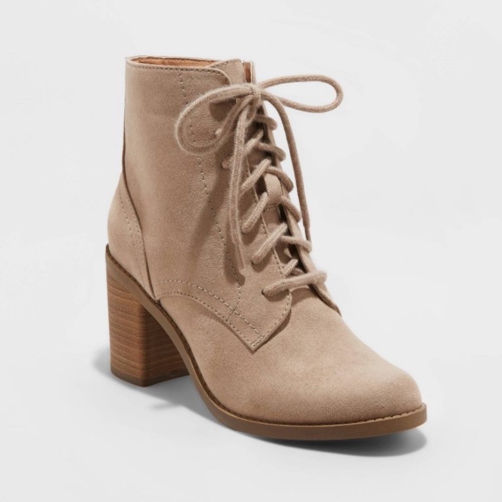 Cailey Heeled Lace Up Bootie
